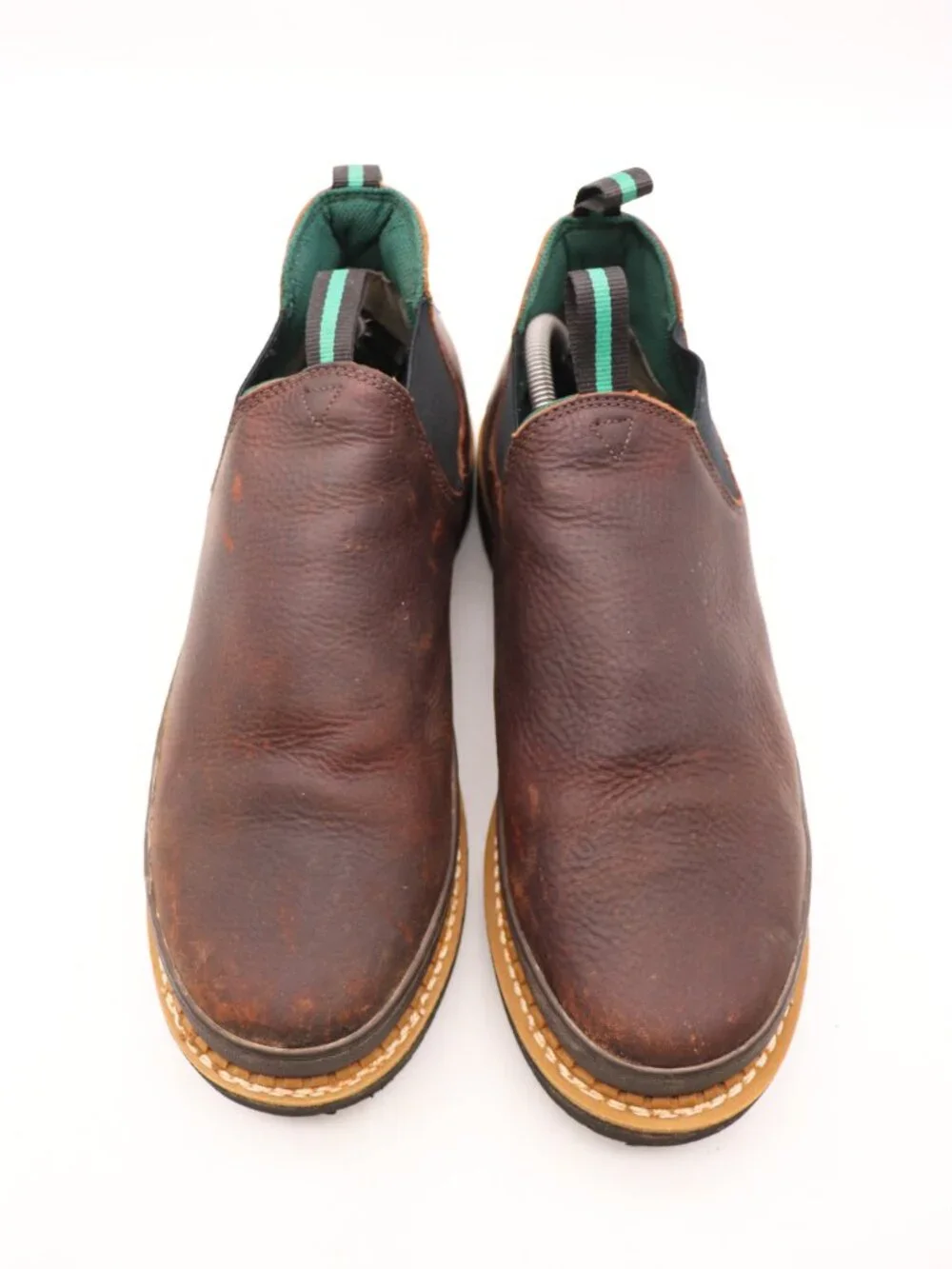 Georgia Giant Romeo Men's Size 11.5 W Work Shoes Boot Pull On Brown GR274